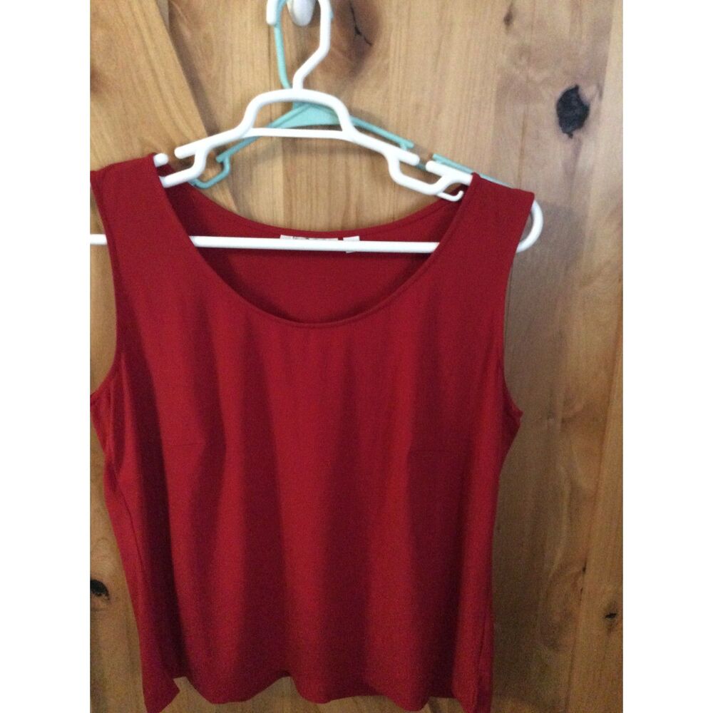 Joan Rivers Red Tank Size 1X Sleeveless